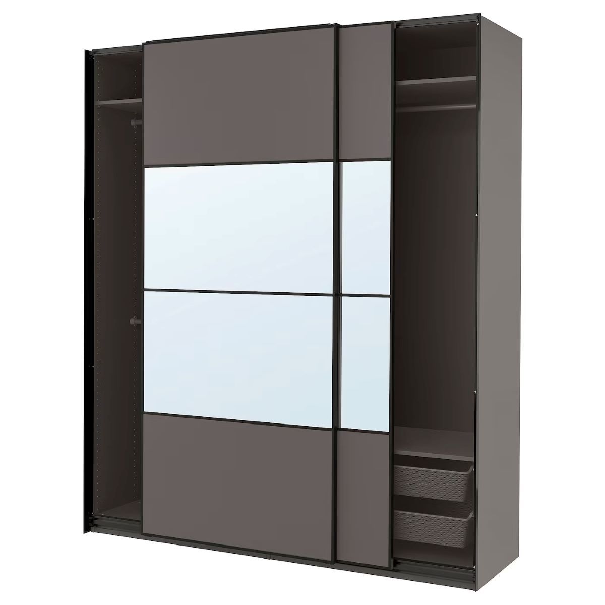 Armadio modulare con porte scorrevoli Pax-Mehamn-Auli di Ikea